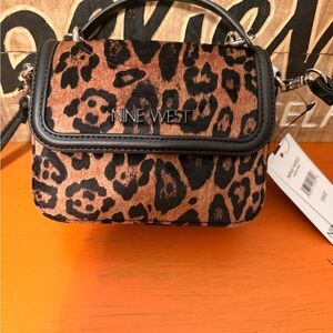 Nine West Anslie Animal Print Mini Bag NWT